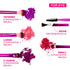 Ruby Kisses 9PCS Makeup Brush Set, Includes Powder, Blending, Eyeshadow, Eyebrow, Eyeliner Brushes and Sponge