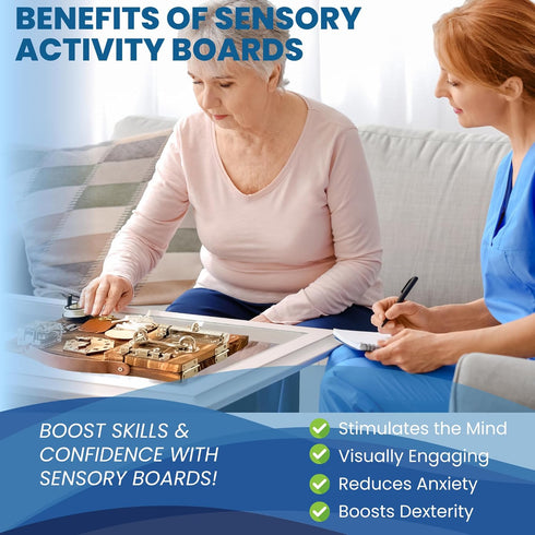 TrenHivSto Fidget Boards for Adults with Dementia Gadgets Toys for Alzheimers Patients-Fidget Toys for Dementia