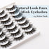 Losha Eyelashes Natural Look Faux Mink Lashes Pack, Handmade Fluffy False Eyelashes, 14 Pairs Cat Eye Lashes