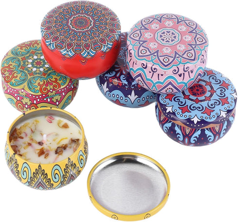 Set, 6 Pack Set Scented Candles Gift Aromatherapy Candles for Home Scented, Portable Small Jar Candle Stress Relief
