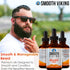 Smooth Viking Beard and Mustache Oil for Men - 2 Oz Argan Formula for Moisturizing, Grooming, Soothing