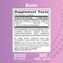 Jarrow Formulas Biotin Ultra Strength 5000 mcg, Hair, Skin, Nails Support, 100 Veggie Capsules