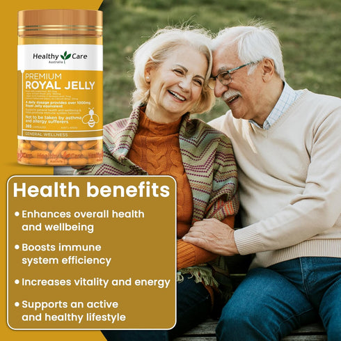 Healthy Care Royal Jelly 1000 - 365 Capsules Supplements Made in Australia