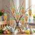 Set 2 of Easter Money Holder Carrot Wooden Carrot Cash Holder with Bunny Ears, Easter Gift for Kids & Adults, Spring