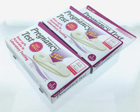 Sure Aid 99% (2 Pack/2 Count) Sure-Aid One Step Pregnancy Test - Over Accurate - Simple One Step, Easy to Read Results