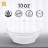 R-kay 10 Oz Clear Plastic Bowls, 50 Pack Disposable Heavy Duty Ice Cream and Dessert Bowls for Party