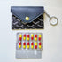 Stylish Black PU Leather Birth Control Pill Wallet - Arrow Design
