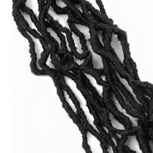 LMZIM 26 inch Soft Locs Crochet Hair - Pre Looped 7 Packs Faux Locs Crochet Braids Synthetic Hair Extensions for Black
