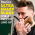 The Beard Club Straight Razor for Men - Premium Cutthroat Razor Kit with 10 Replaceable Blades & Leather Case