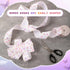 2 Rolls 20 Yards Butterfly Baby Shower Ribbon, 1.5 Inch Wired Edge Watercolor Purple Floral for Gift Wrapping