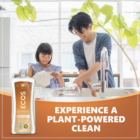 Earth Friendly Products Dishmate, Natural Almond, 25 Ounce - Pack of 3 Dishwashing Liquid