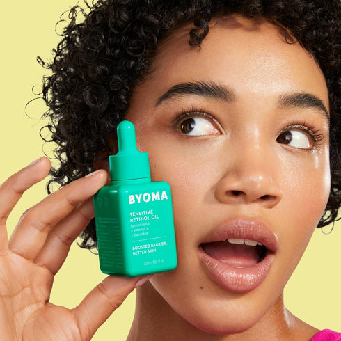 BYOMA Sensitive Retinol Oil, 1.01 fl oz - Face Oil with Retinol, Squalane & Vitamin A for Sensitive Skin