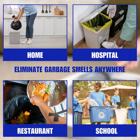 SMELLEZE Natural Garbage Smell Removal Deodorizer: 2 lb. Granules for Ridding Smelly Trash Stench