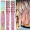 12Pcs Clip in Hair Tinsel, 23.6Inch Pink Glitter Hair Extensions, Heat Resistant Fairy Hair Kit
