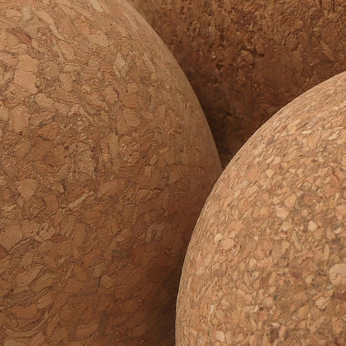 Set 5 of Cork Therapy Balls for Myofascial Release and Muscle Relief