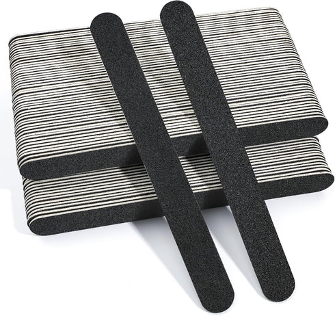 Nail File Thin Emery Boards, 100/180 Grit Nail Files for Natural Nails, 100PCS Manicure Pedicure Tool