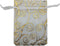 100pcs Sheer Organza Favor Bags, Rattan Print Gift Bags for Wedding Baby Shower, 3x4 inch, White