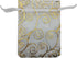 100pcs Sheer Organza Favor Bags, Rattan Print Gift Bags for Wedding Baby Shower, 3x4 inch, White