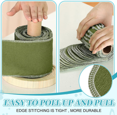 Reusable Bidet Towels (30 Pack) - Washable Toilet Paper, Bulk Paperless Rolls, Cotton Treadmill Cloth Wipes