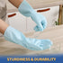 BOOMJOY PVC Cleaning Gloves, Heavy Duty Reusable Dishwashing Gloves for Kitchen, Bathroom, Gardening, 3 Pairs