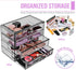 Sorbus Makeup Organizer - 4 Drawer Clear Acrylic Organizers for Cosmetics, Jewelry, Beauty Supplies