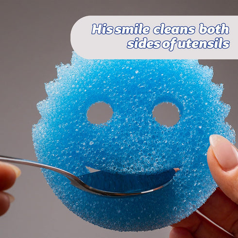 Pack 2 Scrub Daddy Colors Kitchen Sponges, Dish Sponges for Washing Up, Texture Changing Washing Up Sponge, Non Scratch