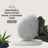 KOL Face Scrubber, Charcoal Infused Exfoliating Facial Cleansing Pads, Disposable Exfoliator Face Sponge, 6 Count
