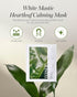 White Mastic Face Mask (Heartleaf Calming, 4 pc) - Premium Korean Skin Care for Soothing & Deep Moisturization. Sensitive, Tired Skin. White Mastic, Cica. Vegan Sheet Masks