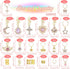 NAISKA 156Pcs Pink Crystal Loc Dreadlocks Jewelry: Gold Hair Decoration for Braids Multi Shape Crown Pearls