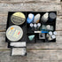 Uncluttered Designs Large Black Vanity Organizer - Countertop Mens Organizer with Drawers for Cologne & Skincare