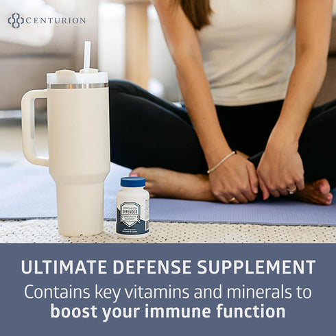 Defender Immunity Boost, 5-in-1 Blend of Quercetin, Zinc, Vitamin D, C, Copper for Overall Health, 60 Caps