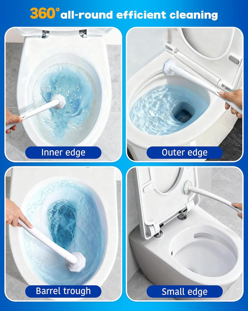 LosKremari 60 Pack Toilet Wand Refills Compatible with Clorox Toilet Brushes, Instant Foam Cleaning, Secure Lock No