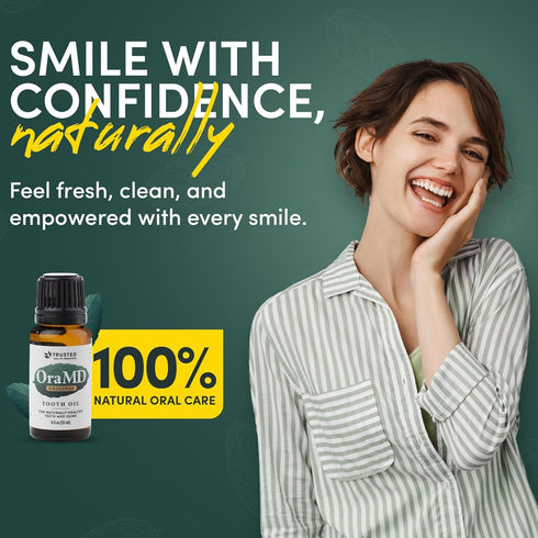 OraMD Original Tooth Oil - All-Natural Solution for Healthy Gums, Fresh Breath & Sensitive Teeth (1-Pack)
