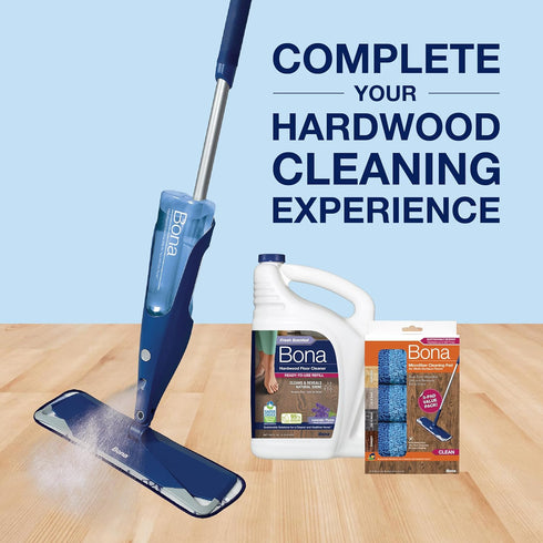 Bona 128 fl oz Hardwood Floor Cleaner Refill - Lavender Thyme Scent, Residue-Free Floor Cleaning Solution