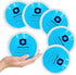 ICEWRAPS Round Ice Packs for Injuries, Reusable Hot and Cold Gel Packs, Pack of 5 - Blue