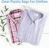 COIDEA 100 Pcs Cellophane Bags, 8.3x10.2 Inches Resealable Clear Poly Bags for Clothes, Decorative Wrappers, Party