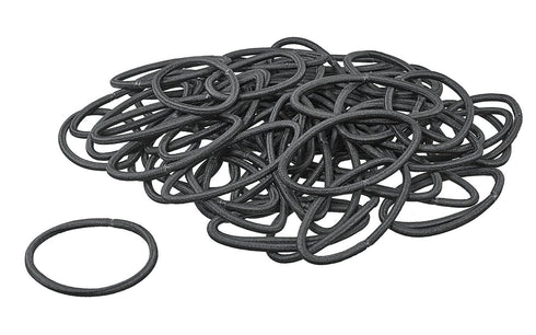 Scunci Effortless Beauty Black Thick Hair No-Damage Elastics - 72 Count