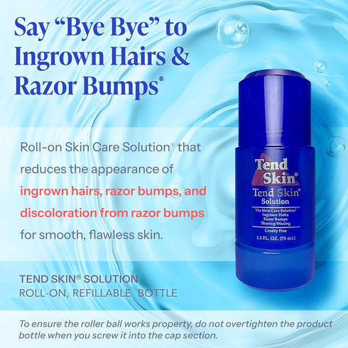 Tend Skin Razor Bump Solution, Refillable Roll-On for Razor Bumps, 2.5 Oz