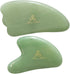 Set of 2 Gua Sha Facial Massagers, Jade Stone Skincare Tools for Excellent Massage and Relaxation