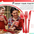 150 Pieces Heavy Duty Disposable Cutlery Set, Plastic Silverware with 50 Forks, 50 Knives, 50 Spoons for Parties