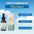Go Healthy Kids Vitamins D3 K2 (MK-7), Liquid Vegan Drops for Children's Growth & Immune Support, 30 Servings