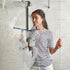 Set 6 Randomly Scrub Brush of pcs - Red or Blue Color, Cleaning Shower Scrubbers with Squeegee for Shower Glass