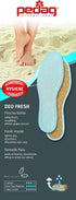 pedag Deo Fresh Natural Terry Cloth & Sisal Insoles, US W7 / EU 37, Pale Blue, 1 Pair