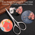 Small Precision Scissors, 3.5inch Stainless Steel Multi-Purpose Grooming Kit for Facial Hair, Eyebrow, Beard