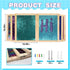 LILXIU 6 PCS Sensory Wall Panel with Wood Frame, Flip Sequin Wall Colorful Touch Learning Board with Felt Backing