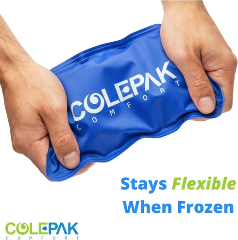 Hot & Cold Ice Packs for Injuries, Reusable Gel (4 Pc Set) for Pain Relief, Joint Muscle Soreness, Swelling