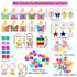 NAISKA 138Pcs Gold Butterfly Braid Hair Accessories, Colorful Beads for Hair Braids, Handmade Jewelry Charms for Women