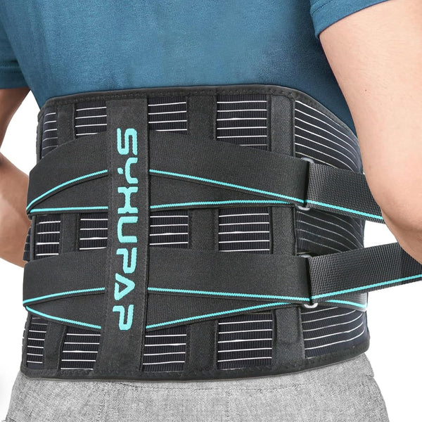 SYXUPAP Back Support Belt for Men Women - Back Brace for Lower Back Pain Relief from Sciatica, Herniated Disc, Scoliosis