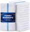 GREEN LIFESTYLE Blue Stripe Terry Kitchen Bar Mops, 28 Oz, 16 x 19 inches, Highly Absorbent, Ultra-Light, Durable, Pack