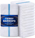 GREEN LIFESTYLE Blue Stripe Terry Kitchen Bar Mops, 28 Oz, 16 x 19 inches, Highly Absorbent, Ultra-Light, Durable, Pack